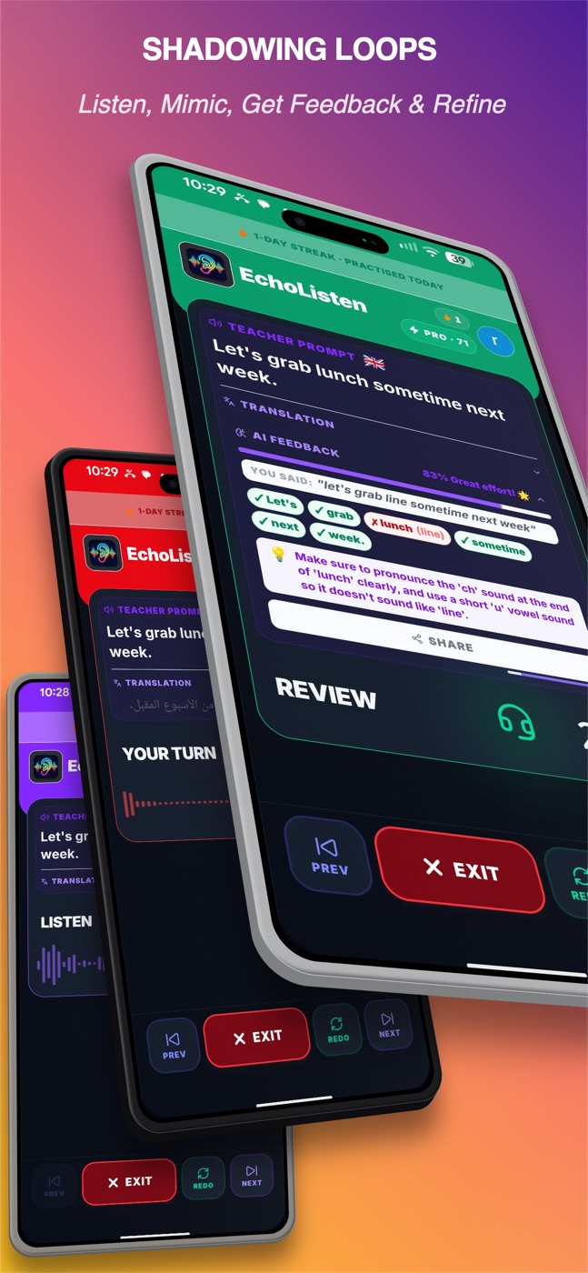Shadowing loop in dark mode